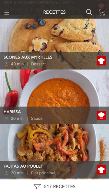 Une avalanche de recettes sur le site de KitchenAid