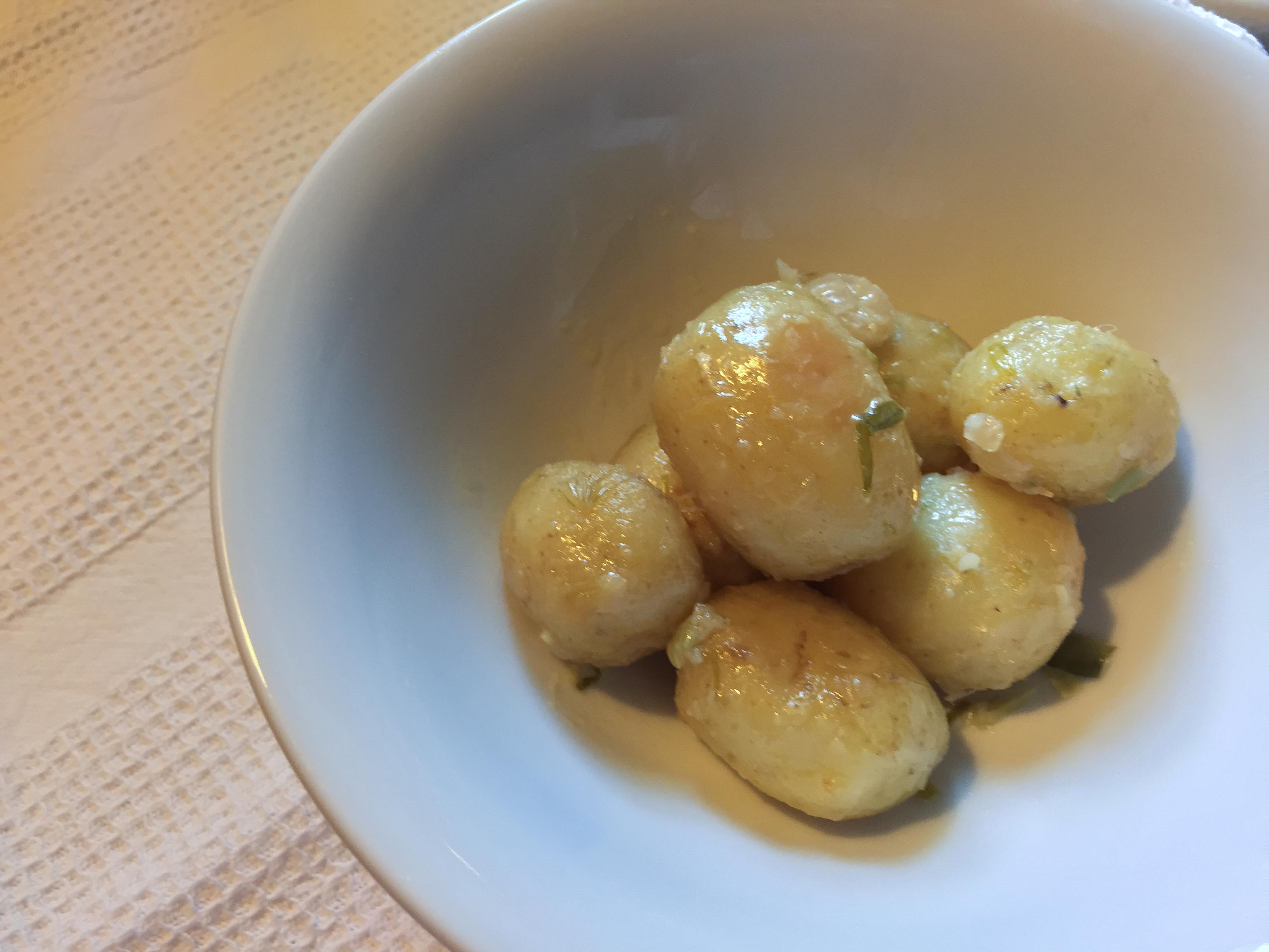 Pommes de terres de Noirmoutier au sel de Guérande (par Laury)