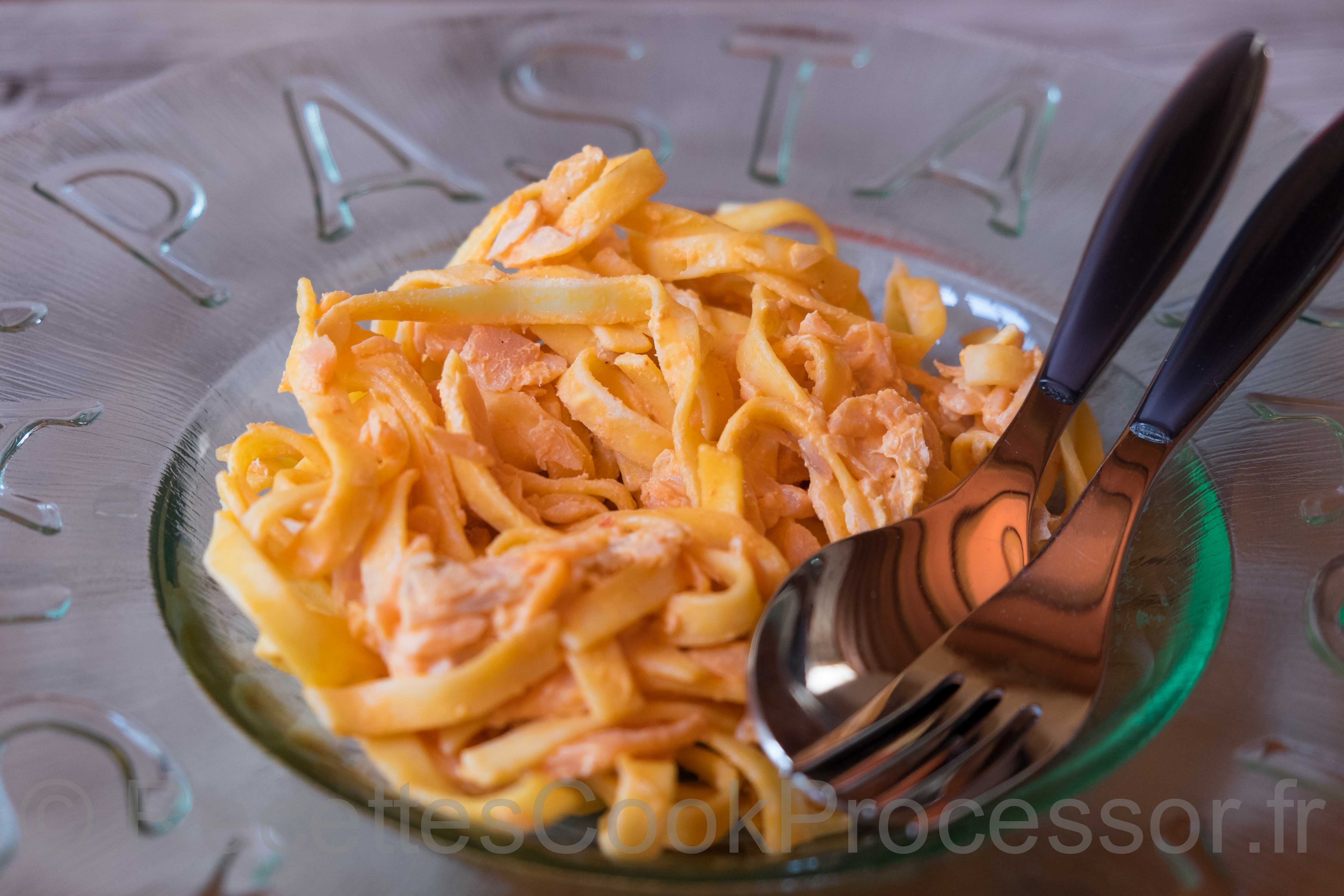 Tagliatelles au saumon