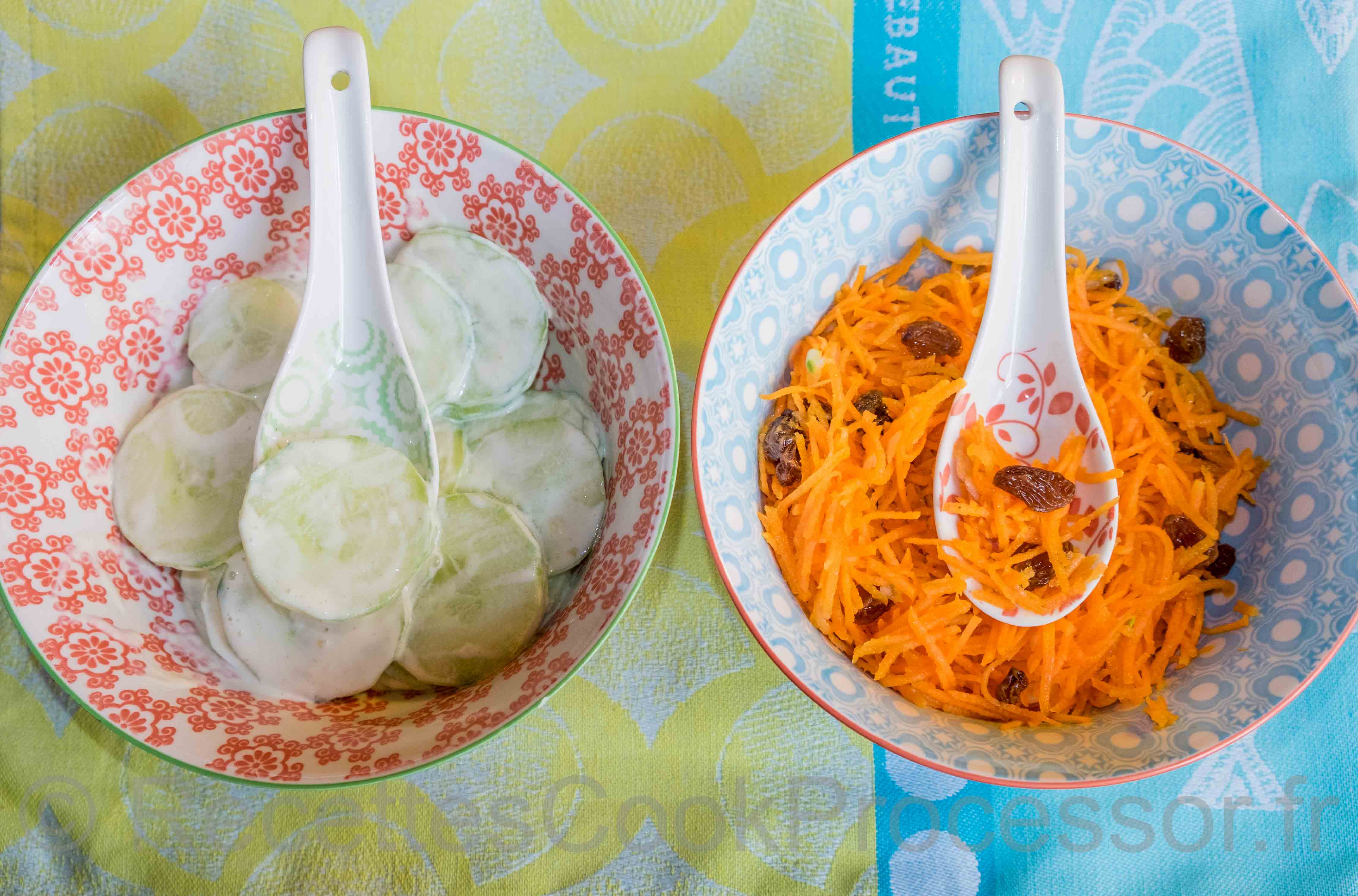 Duo de crudités (Concombre & Carottes)