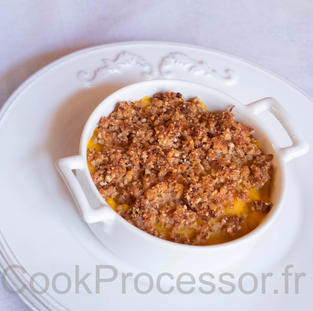 Crumble de butternut aux noisettes et bacon. Recettes pour le Cook