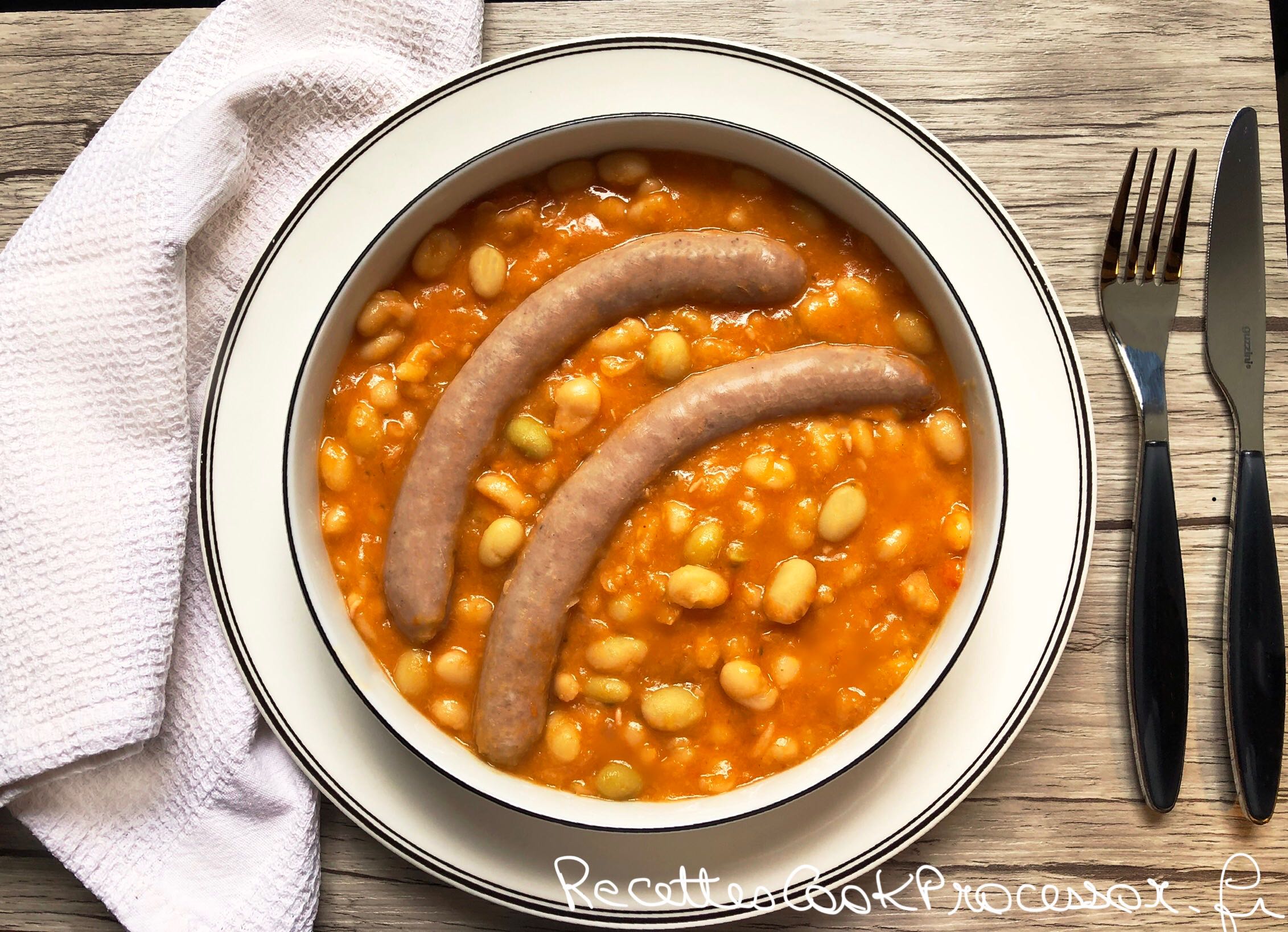 Ragout de saucisses au Cook Processor KitchenAid